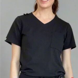 Black V-Neck Women's T-Shirt